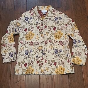 E.L.C.C. Tapestry embroidered jacket size Medium